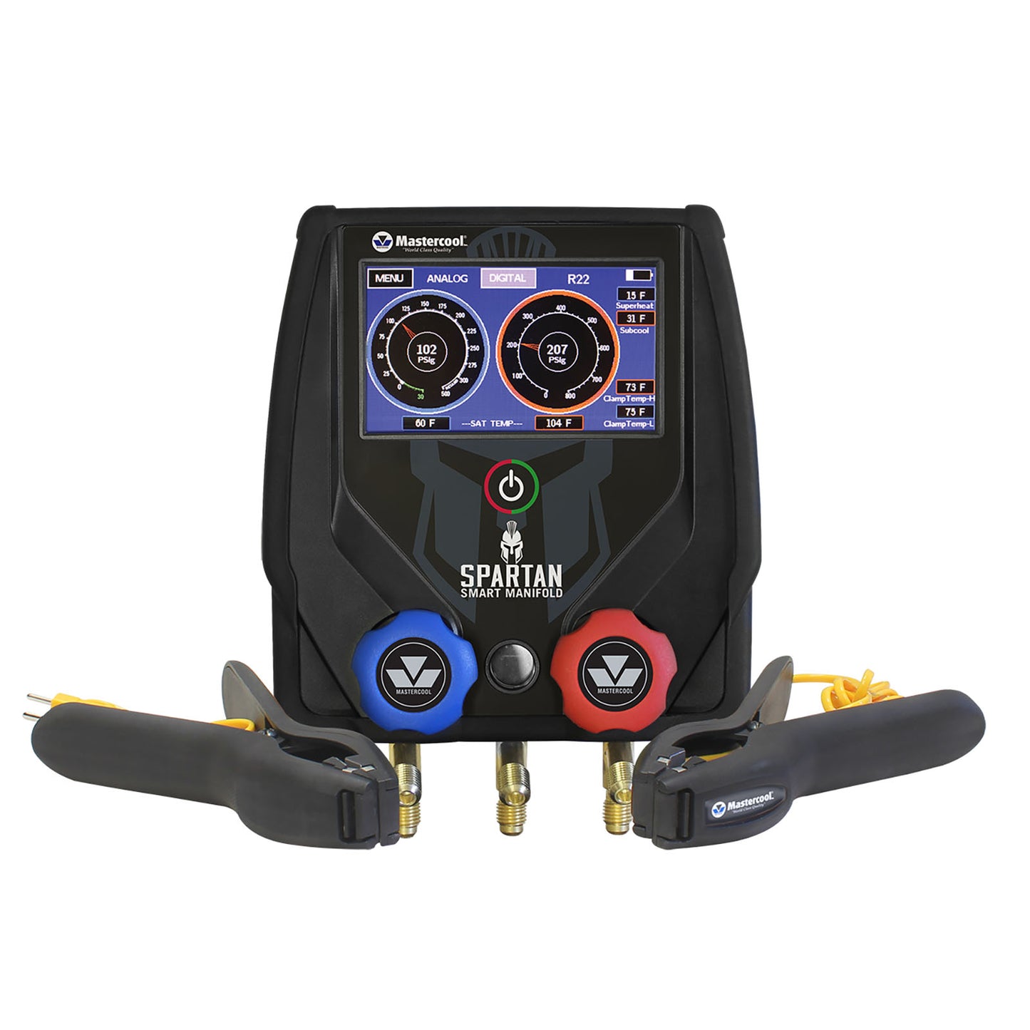 Mastercool 99927-BT-2 — SPARTAN Dig. 2W manifold, 3-180, 2 temp.clamps