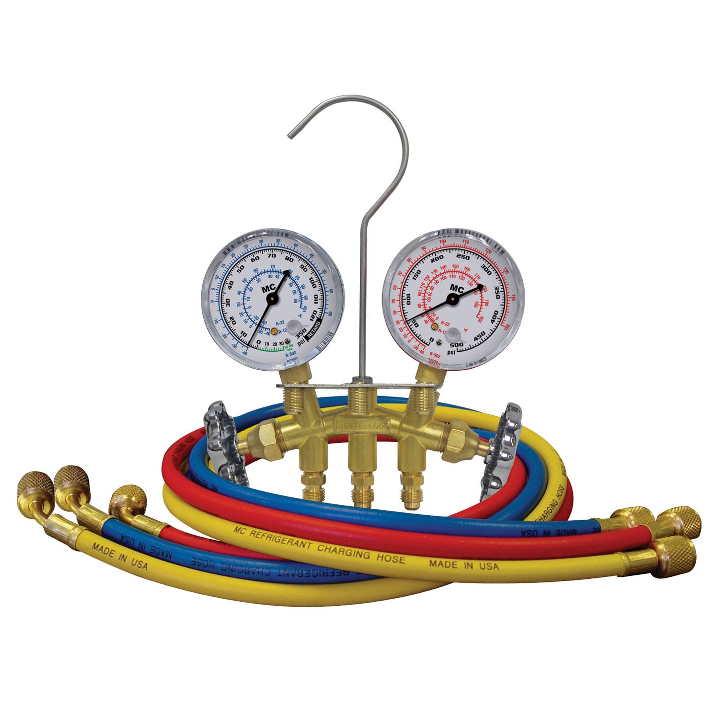 Mastercool Air Conditioning Manifold Gauge Set with Hoses R407 R410 R22