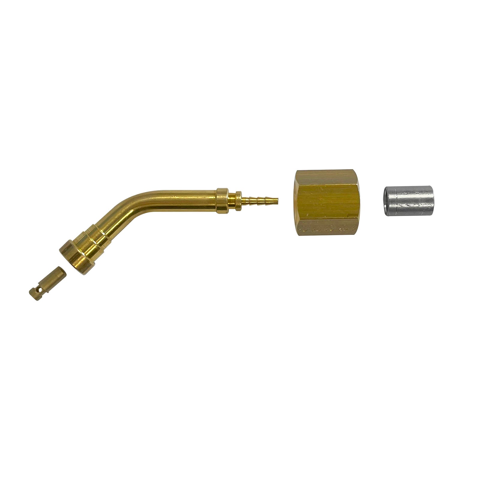 42112-45-10 45° crimp fitting with hex nut (10 pcs)