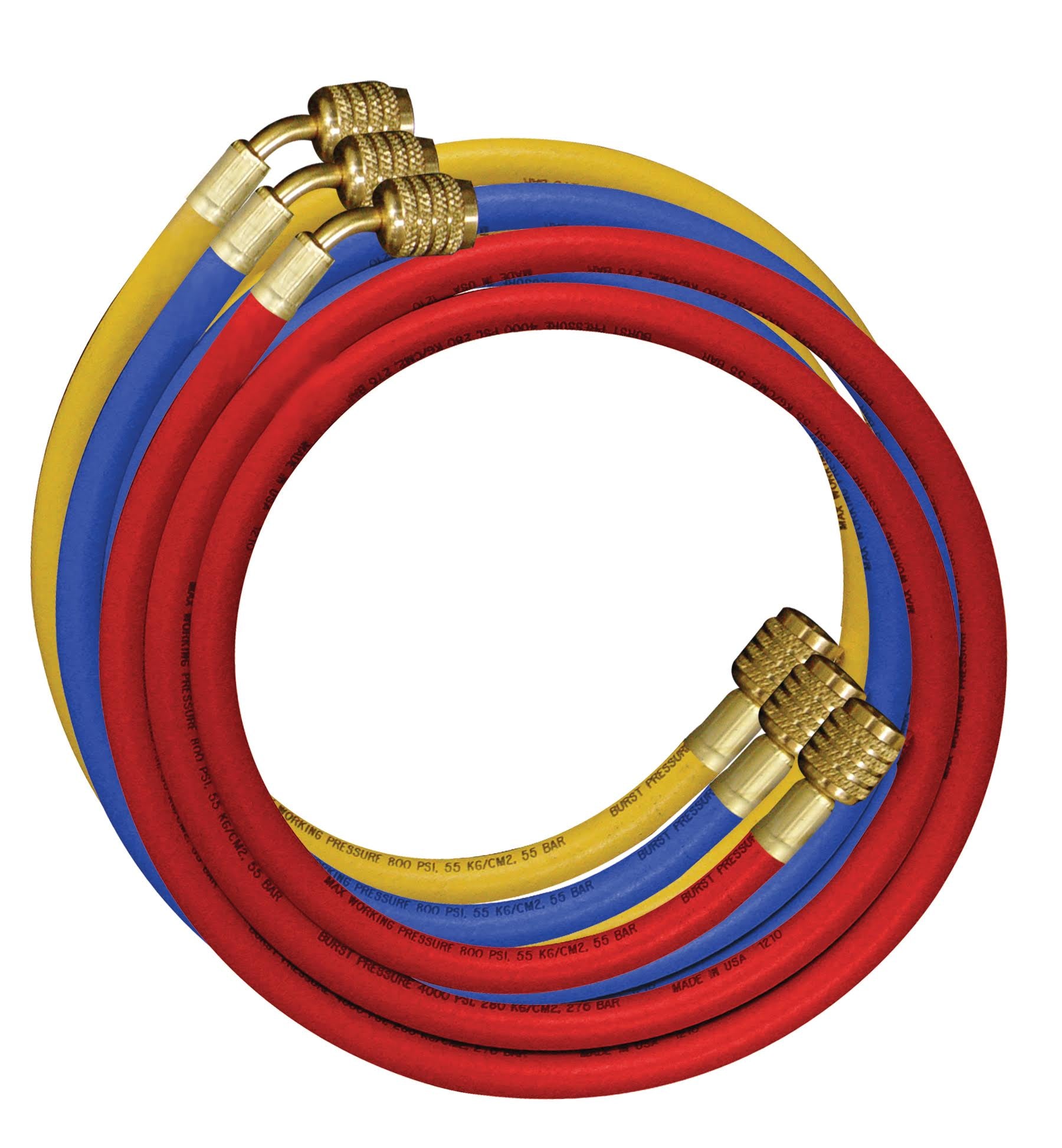 49336-JT Set of 3-90cm R410A hose 1/4" x 5/16"