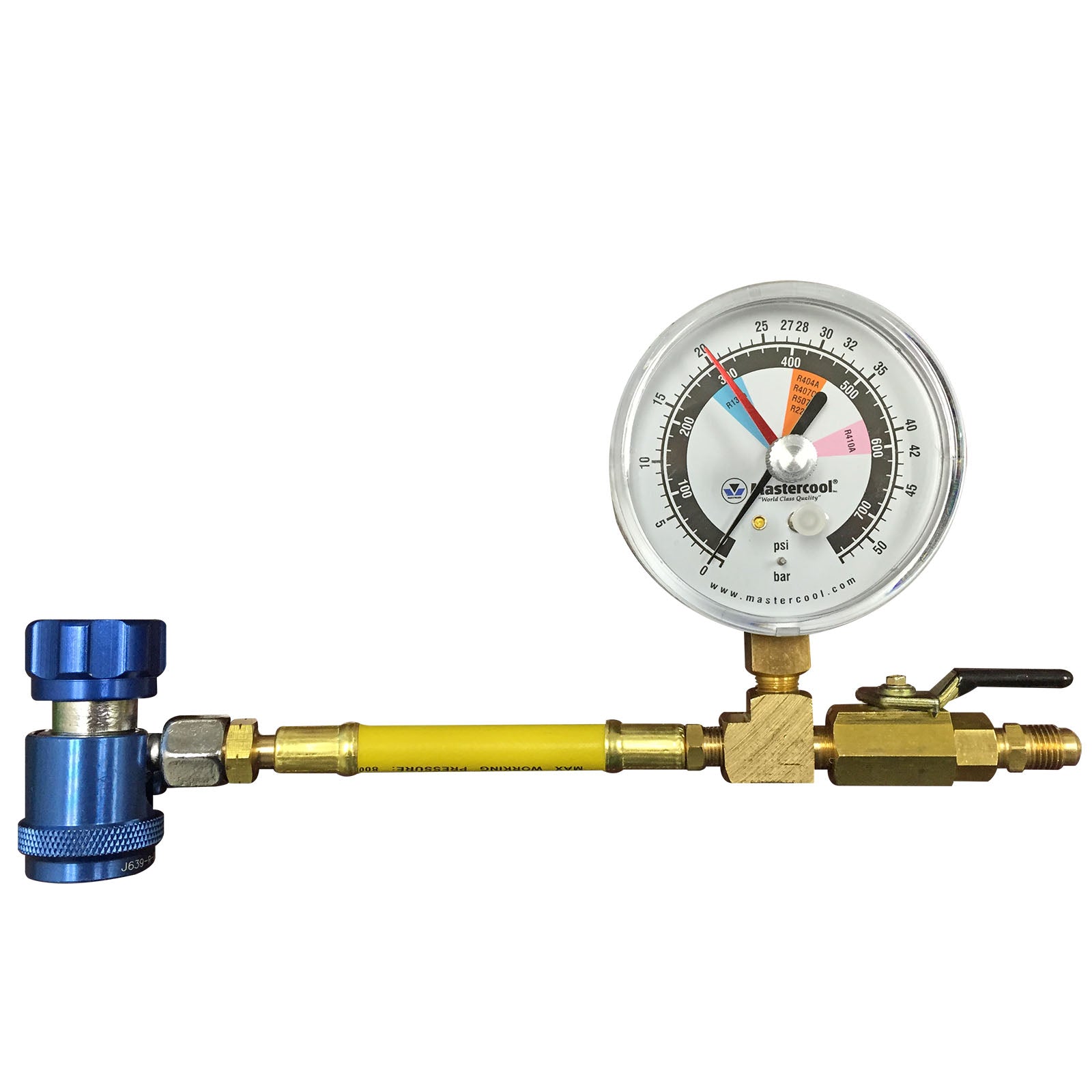 Mastercool 53042-YF — R1234yf Nitrogen Leak Testing Adapter 80mm Gauge