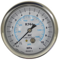 Mastercool 55102-1400 R744 CO2 Low Pressure Gauge 70mm Oil Filled