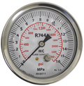 Mastercool 55102-2400 R744 CO2 High Pressure Gauge 70mm Oil Filled