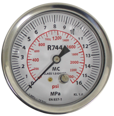 Mastercool 55102-2400 R744 CO2 High Pressure Gauge 70mm Oil Filled