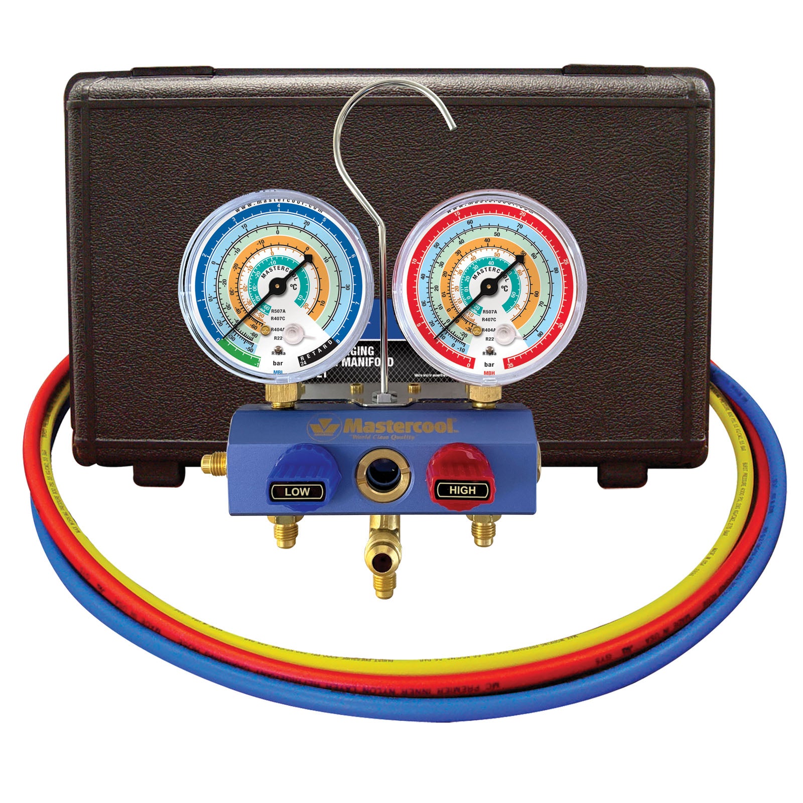 Mastercool 57272-MB-E — R134a/R507A 80mm 180cm End Valves Ultimate