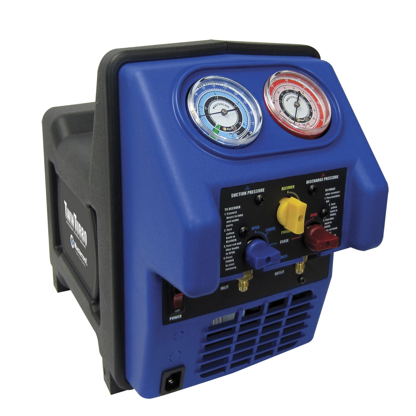 Mastercool Twin Turbo 220v Refrigerant Recovery Machine