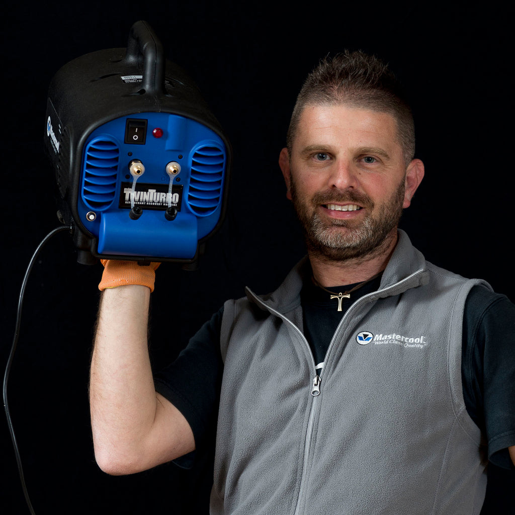 Mastercool 69400-220 — MINI Spark-Free TWIN TURBO Combustible Gas Recovery Machine 220V (A2L/A3 Flammable Refrigerants)