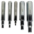 Mastercool 70048 Set of 5 Swaging Punches (1/4", 5/16", 3/8", 1/2", 5/8") Heat-Treated Steel