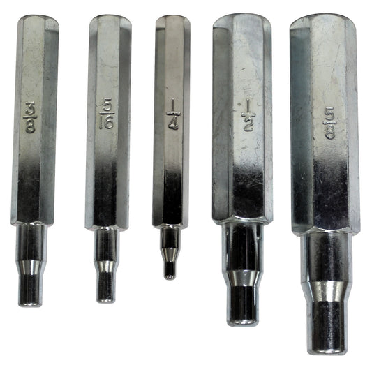 Mastercool 70048 Set of 5 Swaging Punches