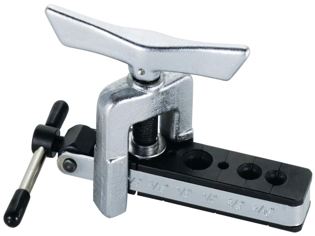 Mastercool 70052 Sliding Die-Block 45° Flaring Tool (3/16" to 5/8") Flares and Burnishes