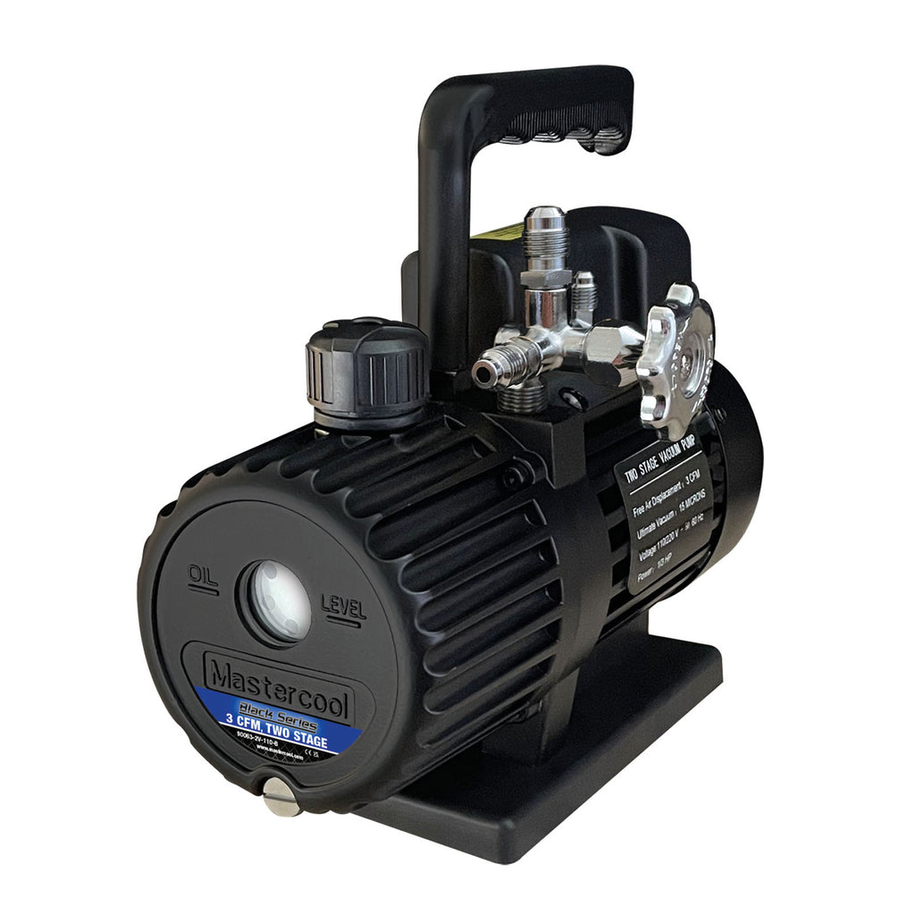 Mastercool 90063-2V-220-BL Black Series 2-Stage Vacuum Pump 70 lit/min 50Hz 1/3 HP