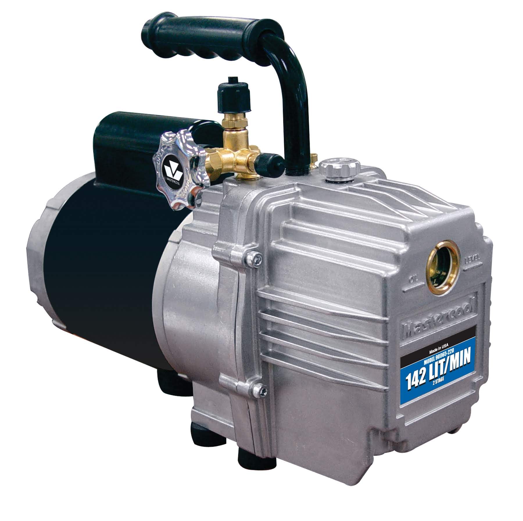 Mastercool 90065-220 Professional 2-Stage Vacuum Pump 119 lit/min 1/3 HP 220V