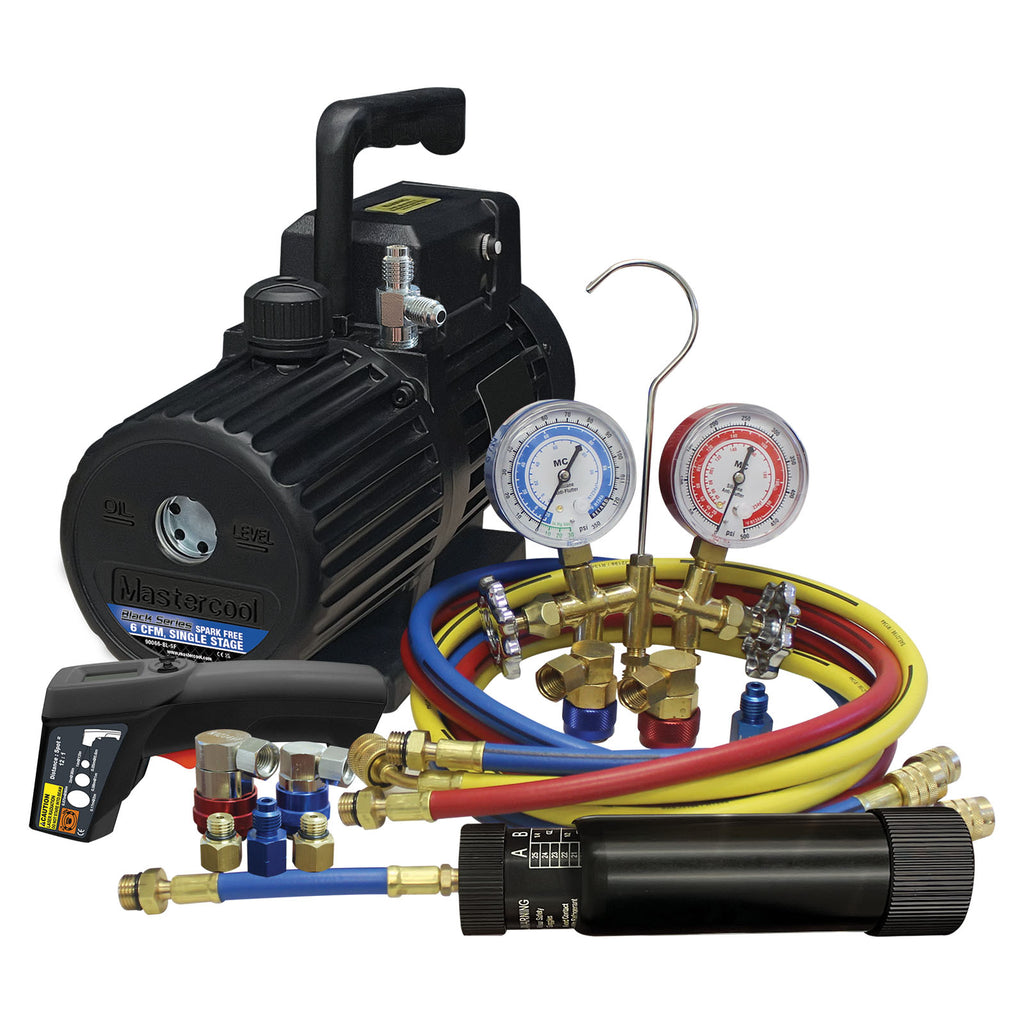 Mastercool 90066-SF Dual R134a/R1234yf Evacuation Charging Combo Kit