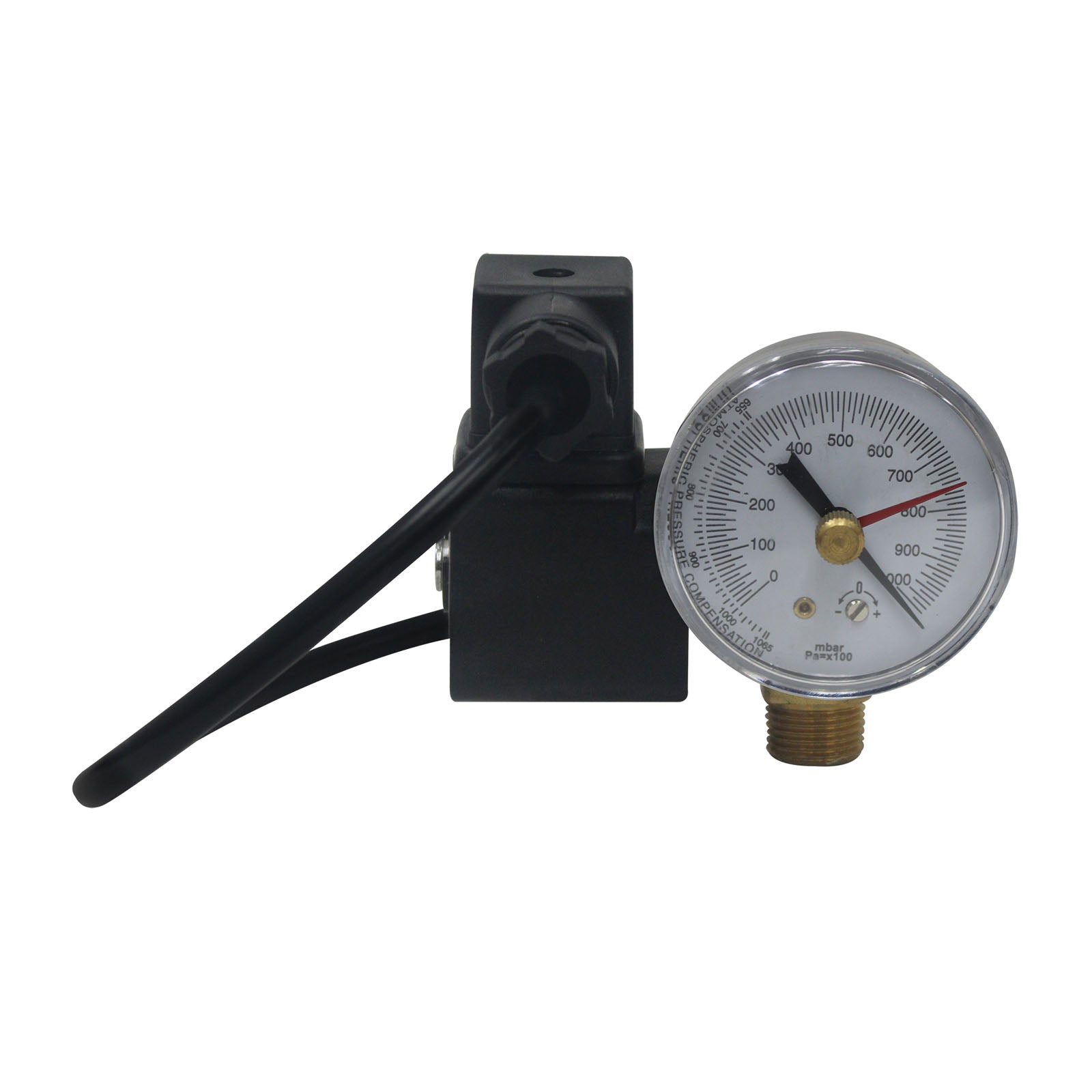 Mastercool 90066-SV-220 — Solenoid Valve + Vacuum Gauge for vacuum pump
