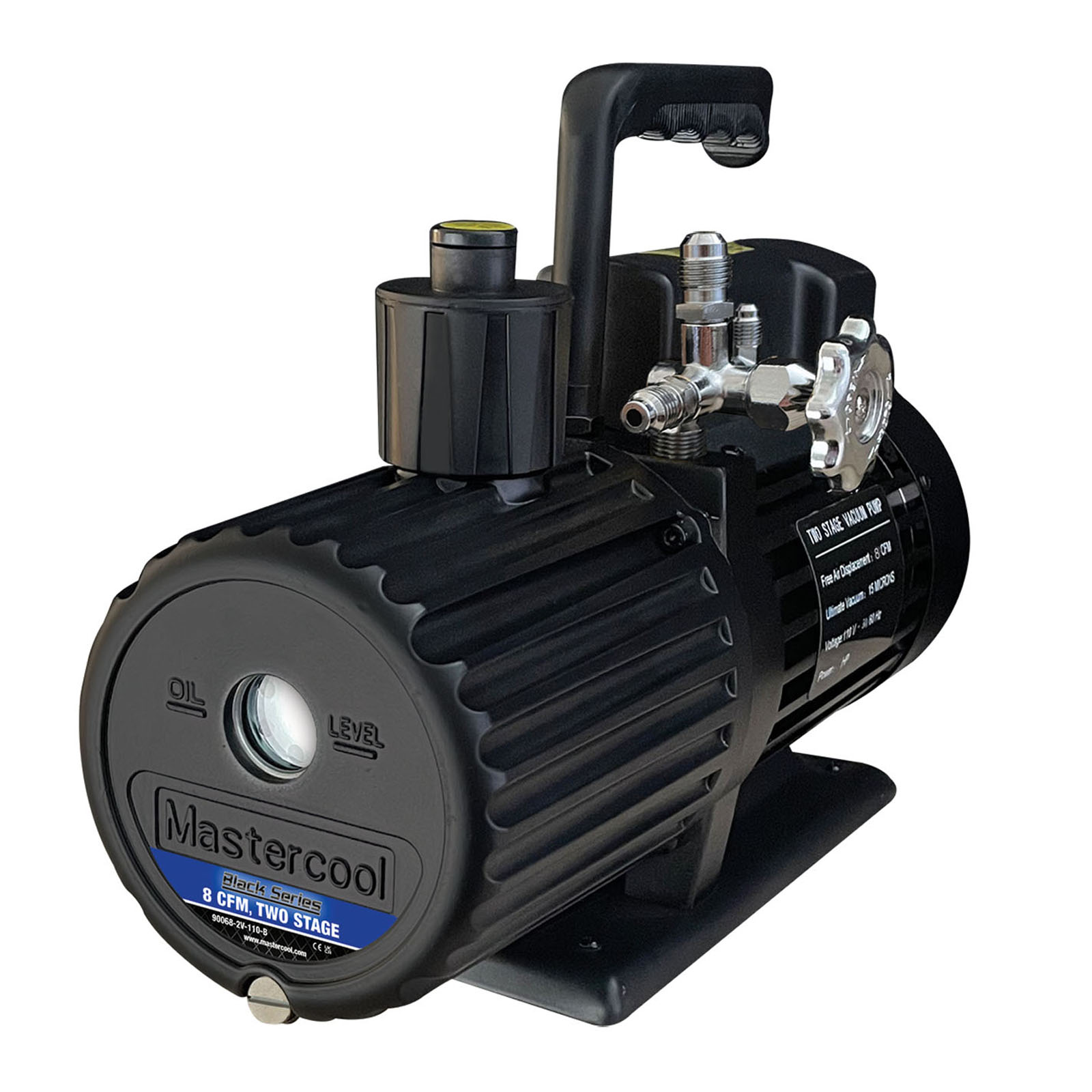 Mastercool 90068-2V-220-BL Black Series 8 CFM Vacuum Pump 2-Stage