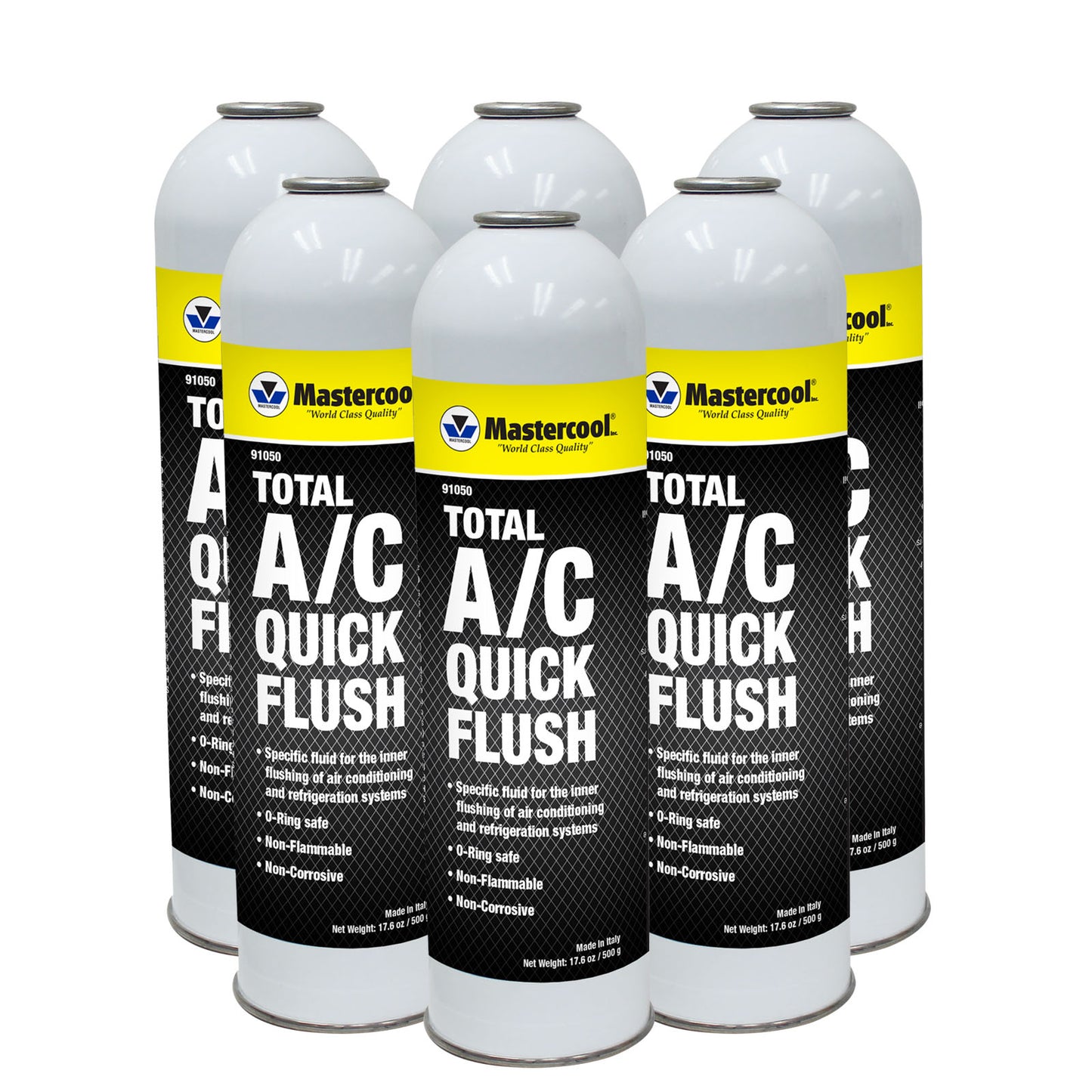 Mastercool 91050-6 — 6 pack of A/C Quick Flush Cans 520ml/17.6oz