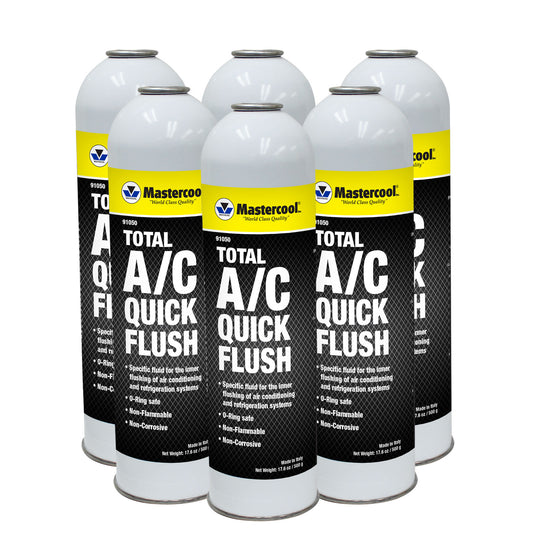 Mastercool 91050-6 — 6 pack of A/C Quick Flush Cans 520ml/17.6oz
