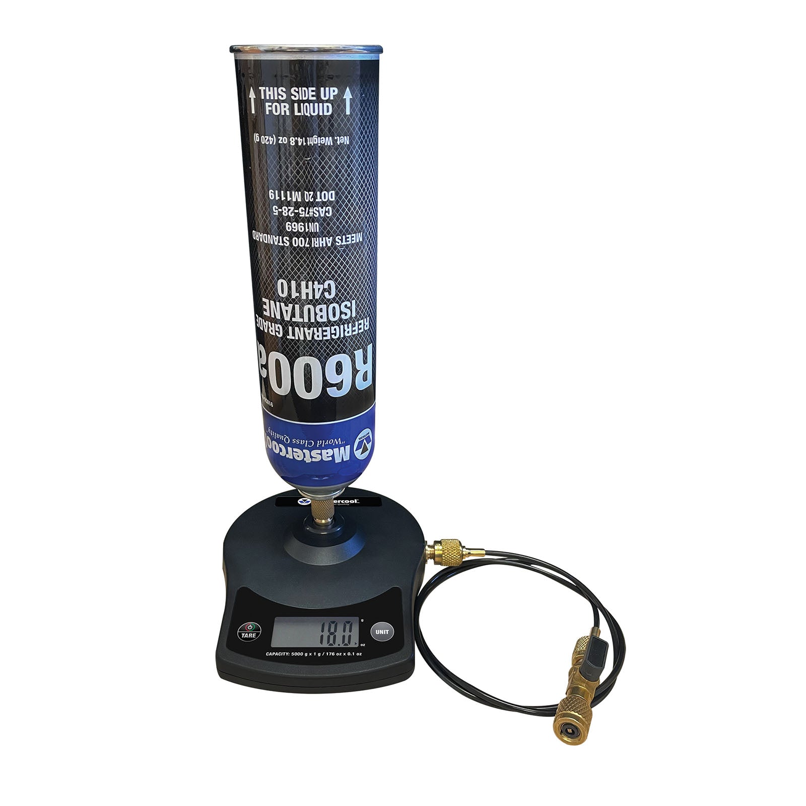 Mastercool 98201-A Charging Scale, cap. 5000 g 7/16" R600a/290