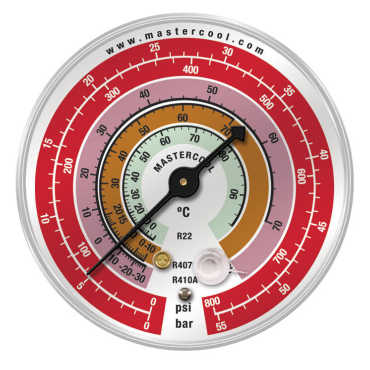 Mastercool EBH — Gauge HP 80mm - R410A-407C-22