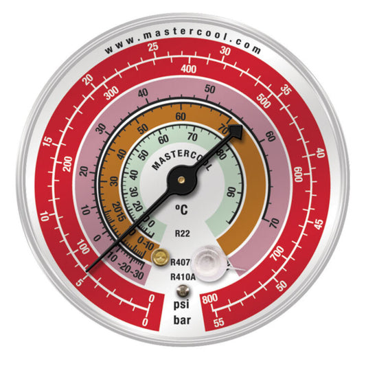 Mastercool EBH — Gauge HP 80mm - R410A-407C-22