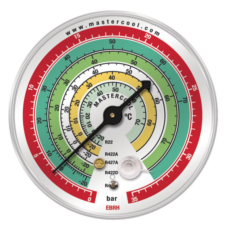 Mastercool EBRH Gauge HP 80mm - R22-422A-427A-422D-417A
