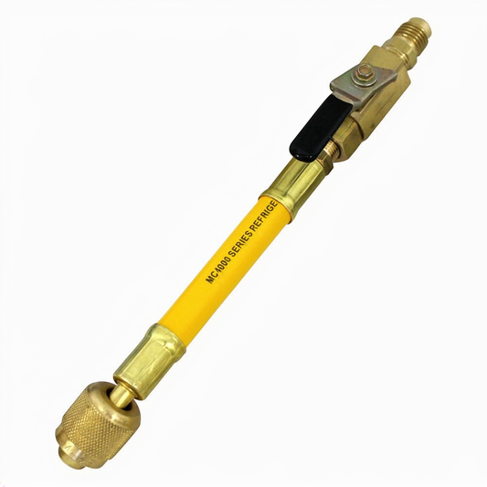 49264-J — Adapter hose yellow jap. R410A 1/2" x 20 UNF-M x F