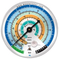 Mastercool ML Gauge 63mm, LP, Bar/°C, R22-134a-404/7-507