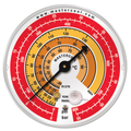Mastercool RBH — Gauge 80mm, HP, Psi/Bar/°C, R1270-R290-R600a - MastercoolTools.com 