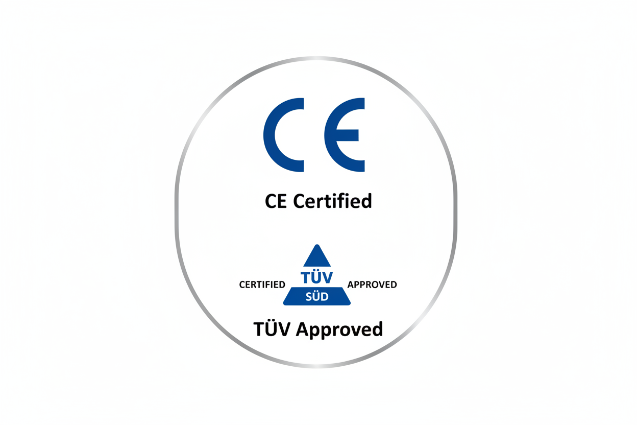 CE and TÜV Certified - European Safety Standards